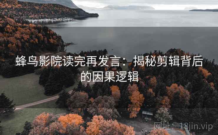 蜂鸟影院读完再发言:揭秘剪辑背后的因果逻辑 蜂鸟影院读完再发言:揭秘剪辑背后的因果逻辑